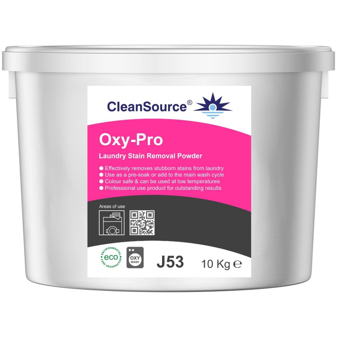 CleanSource® OXY PRO Stain Remover Powder 10Kg JanPal (UK) Leading