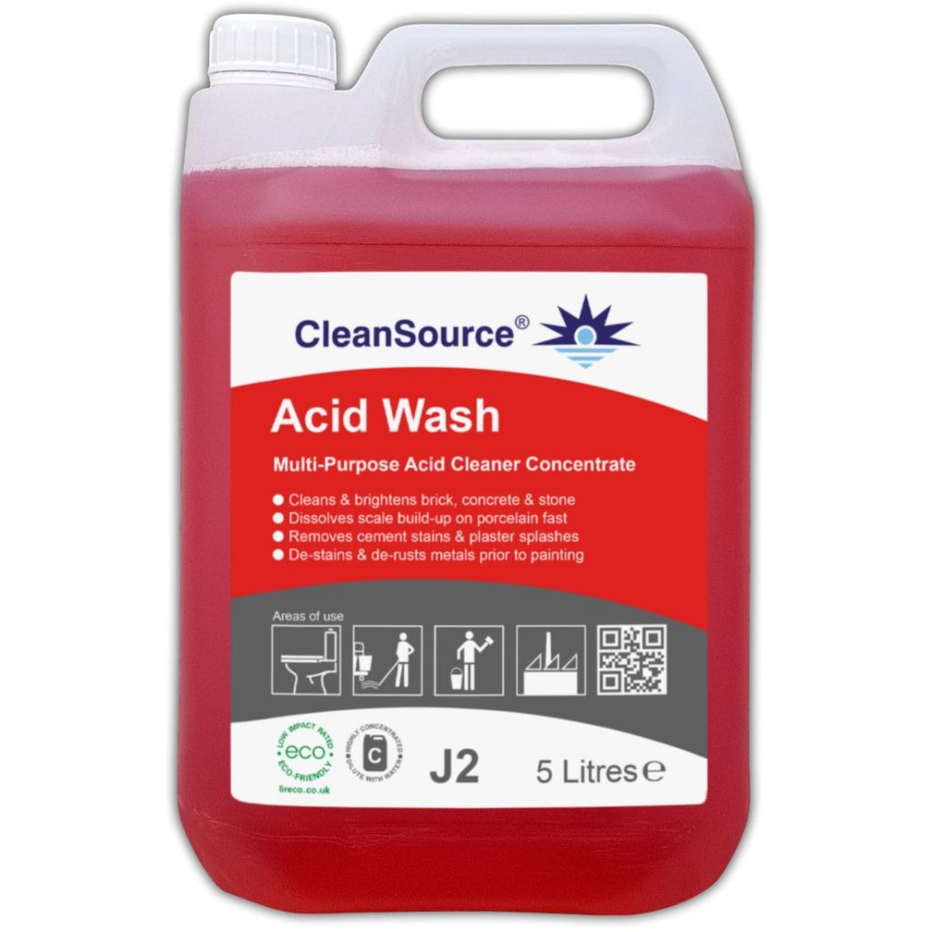 CleanSource® ACID-WASH Powerful Strength Acidic Cleaner 5 Litres ...