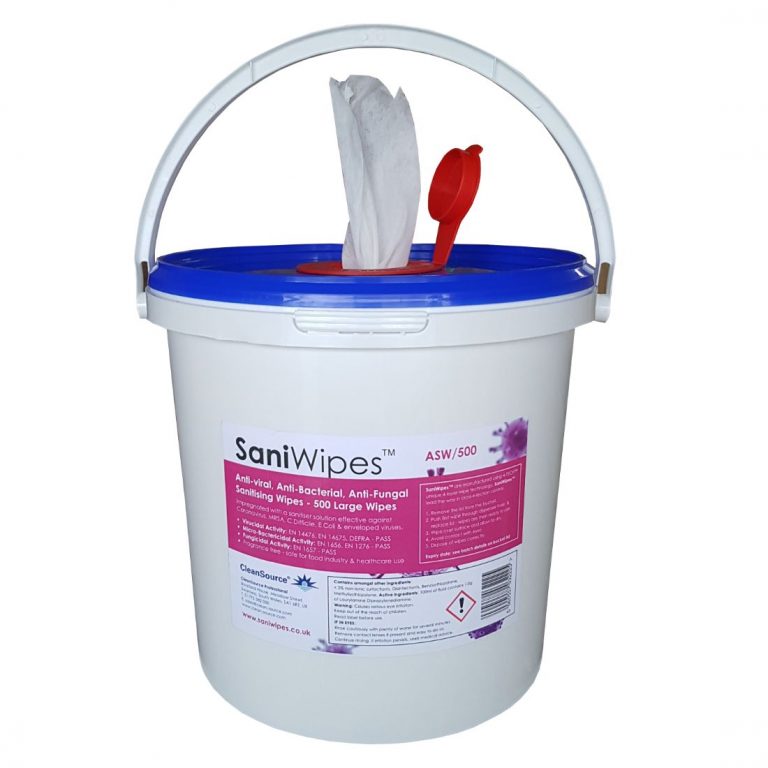 SaniWipes™ Large White Anti-Viral Disinfectant Wipes (1x500) - JanPal ...