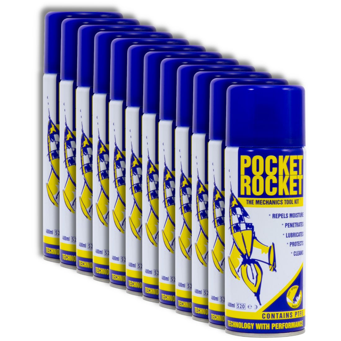 POCKET ROCKET Maintenance Lubricant Aerosol (12x500ml) Similar to WD40