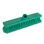 12" / 30cm Washable Hygiene Broom Head STIFF - B/G/R/Y - Image 3