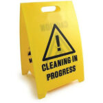 Lightweight Corex Yellow Wet Floor Sign