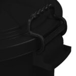 enviropal® TuffBin™ Extra Large Heavy Duty 85 Litre Dustbin With Clip-On Lid Black - Image 3