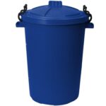 enviropal® TuffBin™ Extra Large Heavy Duty 85 Litre Dustbin With Clip-On Lid Blue