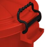 enviropal® TuffBin™ Extra Large Heavy Duty 85 Litre Dustbin With Clip-On Lid Red - Image 3