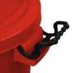 enviropal® TuffBin™ Extra Large Heavy Duty 85 Litre Dustbin With Clip-On Lid Red - Image 4