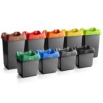 enviropalĀ® 50L Recycling Bin with Colour Coded Lids + Stickers - Image 2
