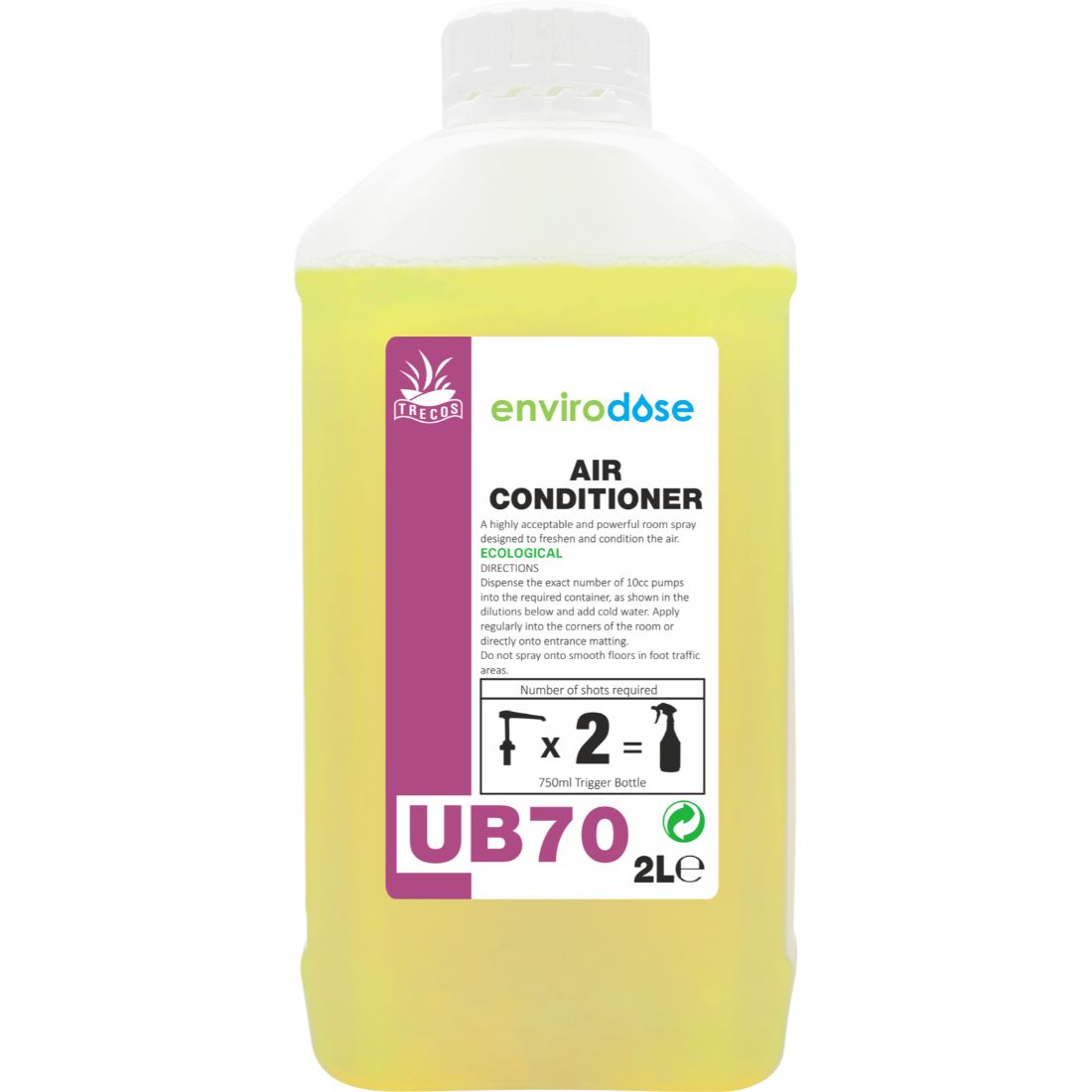 UB70-2L.jpg EnivroDose™ UB70 Air Conditioner & Freshener Super Concentrate 2L - Image 1