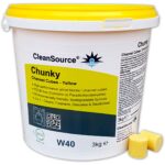 CleanSource® CHUNKY CHANNEL CUBES Urinal Blocks Yellow 3Kg Bucket