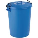 enviropal® TuffBin™ Extra Large Heavy Duty 110 Litre Dustbin With Clip-On Lid Blue