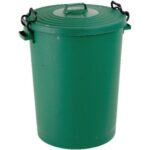 enviropal® TuffBin™ Extra Large Heavy Duty 110 Litre Dustbin With Clip-On Lid Green