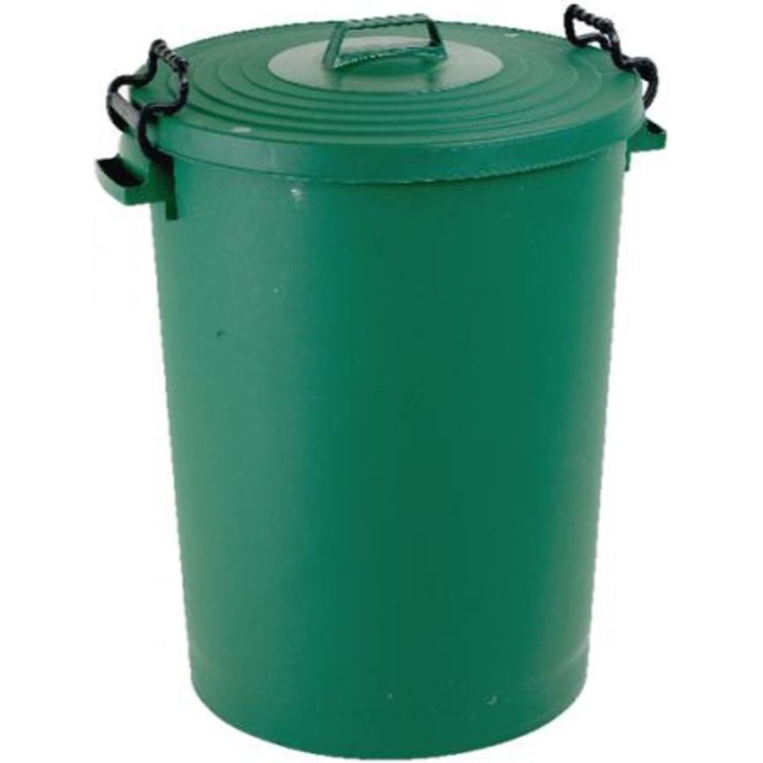 db-110-gn-1.jpg enviropal® TuffBin™ Extra Large Heavy Duty 110 Litre Dustbin With Clip-On Lid Green - Image 1