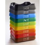 enviropalĀ® 50L Recycling Bin with Colour Coded Lids + Stickers - Image 3