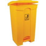 enviropal® 90 Litre Maxi Pedal Operated Solid Body Plastic Sack Holder Yellow