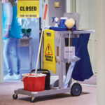 CleanSource® CleanCart™ Janitors Cart / Trolley With Waste Bag - Image 2