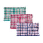 CleanSource® 17x27" Coloured Check Tea Towels (1x10) - Image 2