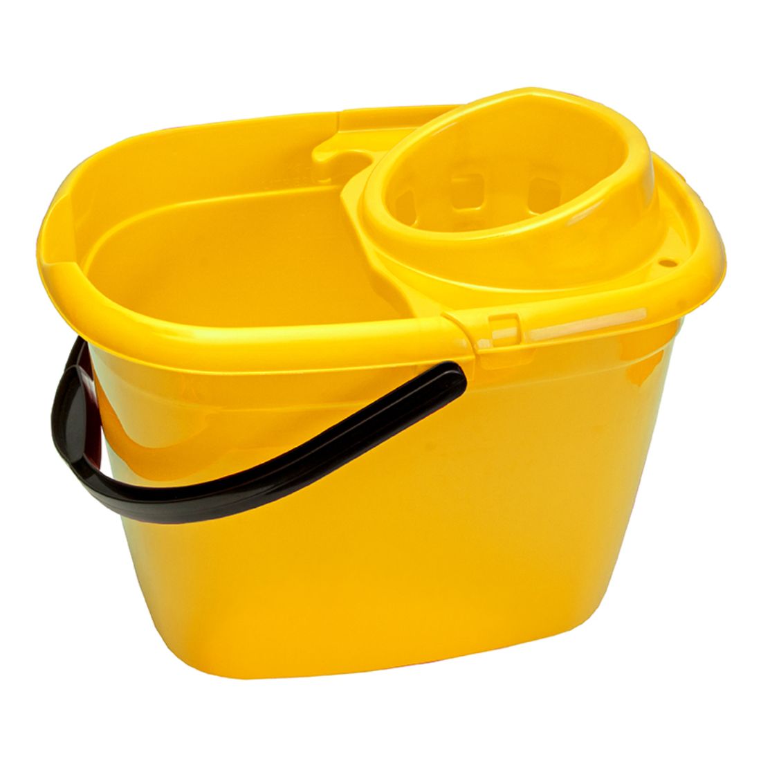 104025-yellow-04.jpg CleanSource® 14 Litre Standard Socket Mop Bucket Yellow - Image 1