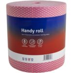 Perola® JayTex™ All-Purpose Perforated Centrefeed Cloths Red (Roll of 425)