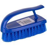 140mm STIFF Bristle Hygiene Grippy Scrub Brush - B/G/R/Y - Image 2