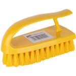 140mm STIFF Bristle Hygiene Grippy Scrub Brush - B/G/R/Y - Image 4