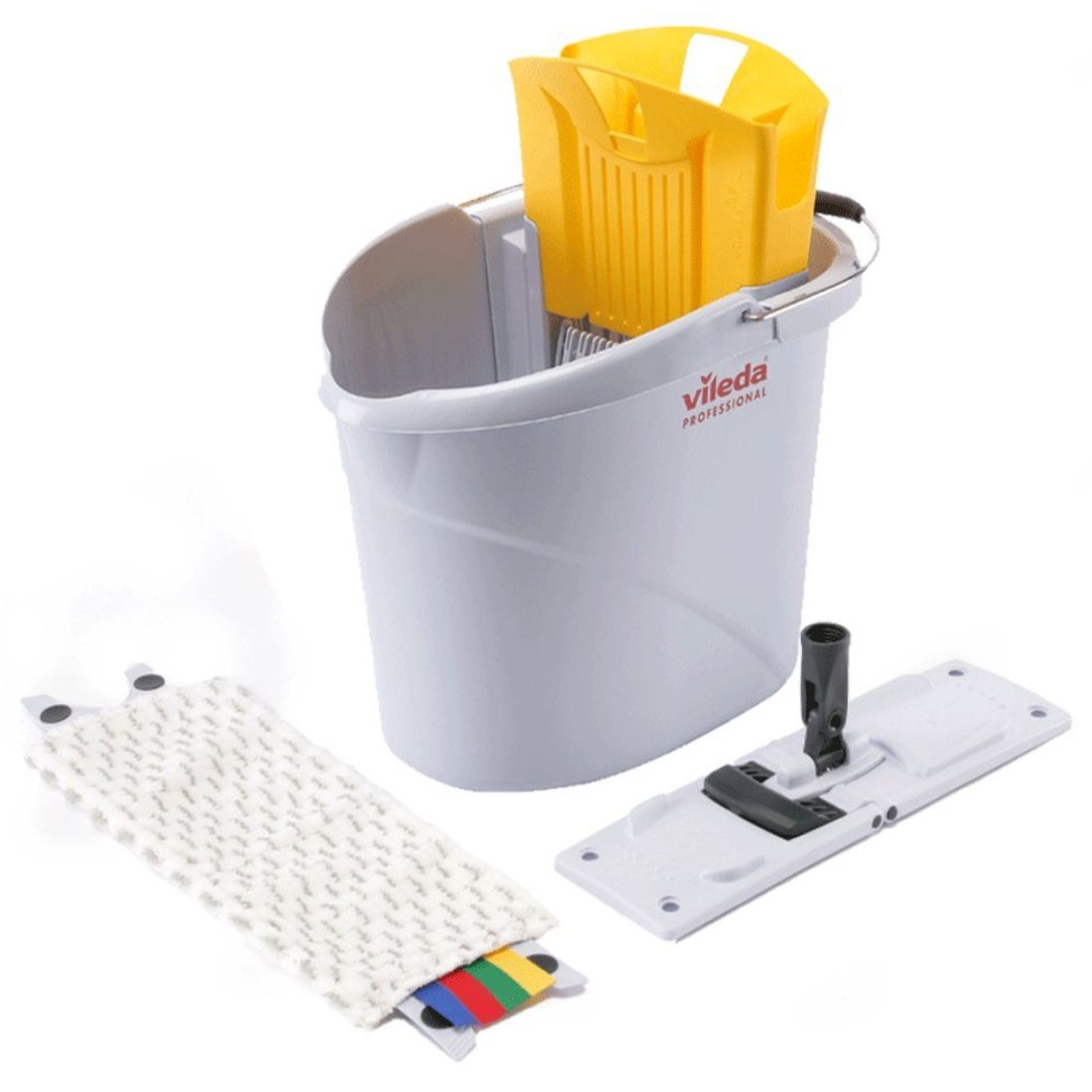 129675YL.jpg Vileda UltraSpeed Mini Mop Bucket Starter Kit Yellow - Image 1
