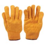 Yellow Criss-Cross Gripper Handling Gloves (Pair)