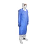 Strong Blue Fluid Resistant Isolation Gowns (Pack 100)