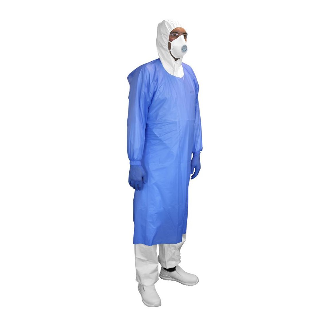 41513_f_2_big.jpg Strong Blue Fluid Resistant Isolation Gowns (Pack 100) - Image 1