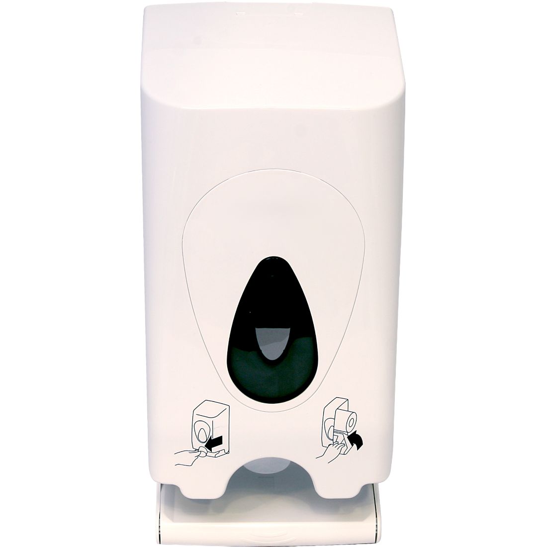4trm-wb_1_1.jpg Perola® Plastic Lockable Double Conventional Toilet Roll Holder - Image 1