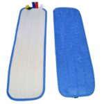 SYR Rapid Mop 40cm (16") Velcro Microfibre Flat Mop Heads Blue