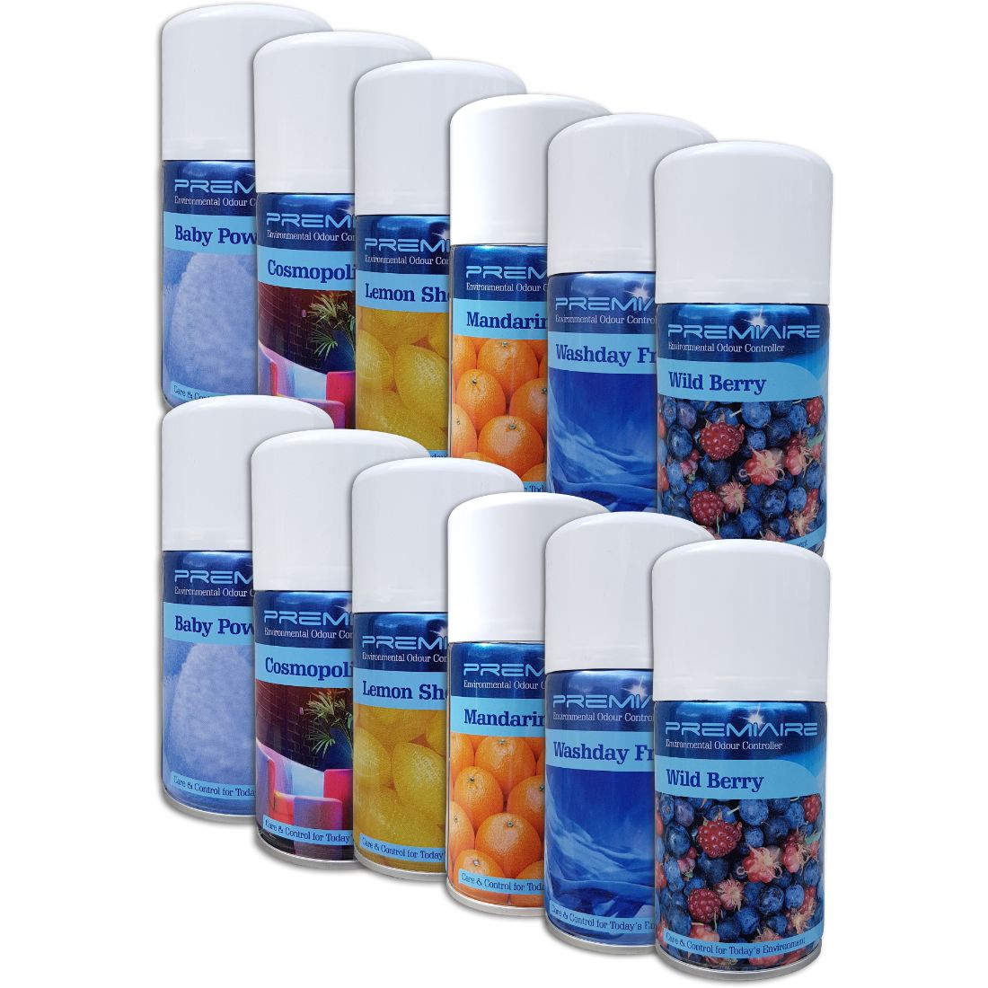 AF270MIX-12x270ml.jpg CleanSource® Premiaire Air Freshener Refill Cans (12x270ml) Mixed Fragrances - Image 1