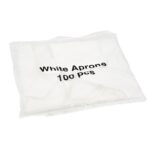 27x42" Standard White Polythene Aprons - Flat Pack (1x100)