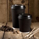 enviropalĀ® Black Ripple Paper Hot Drink Cups - Various Sizes (1x500) - Image 3