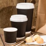 enviropalĀ® Black Ripple Paper Hot Drink Cups - Various Sizes (1x500) - Image 2