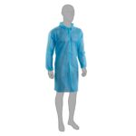 Blue Non-Woven Visitors Coats 'Velcro Fastening' (1x50)