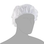 White Disposable Bouffant Mob Caps (10x100)