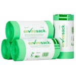 envirosack® Compostable Caddy Bin Liners (10L) 9x18x18" (40 rolls x 26) 1x1040