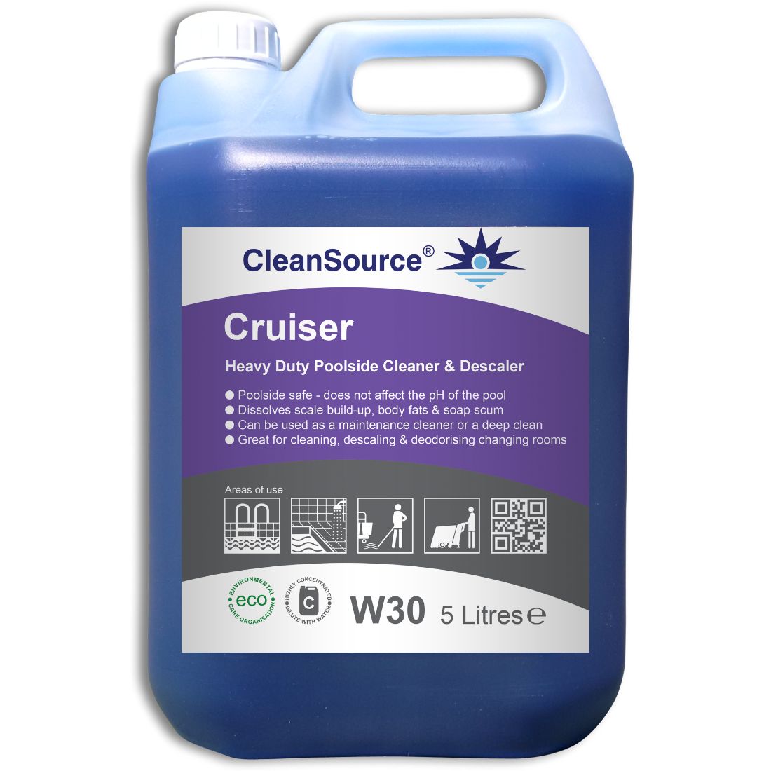 Cruiser-5L-1.jpg CleanSource® CRUISER Heavy Duty Poolside Cleaner & Descaler 5L - Image 1