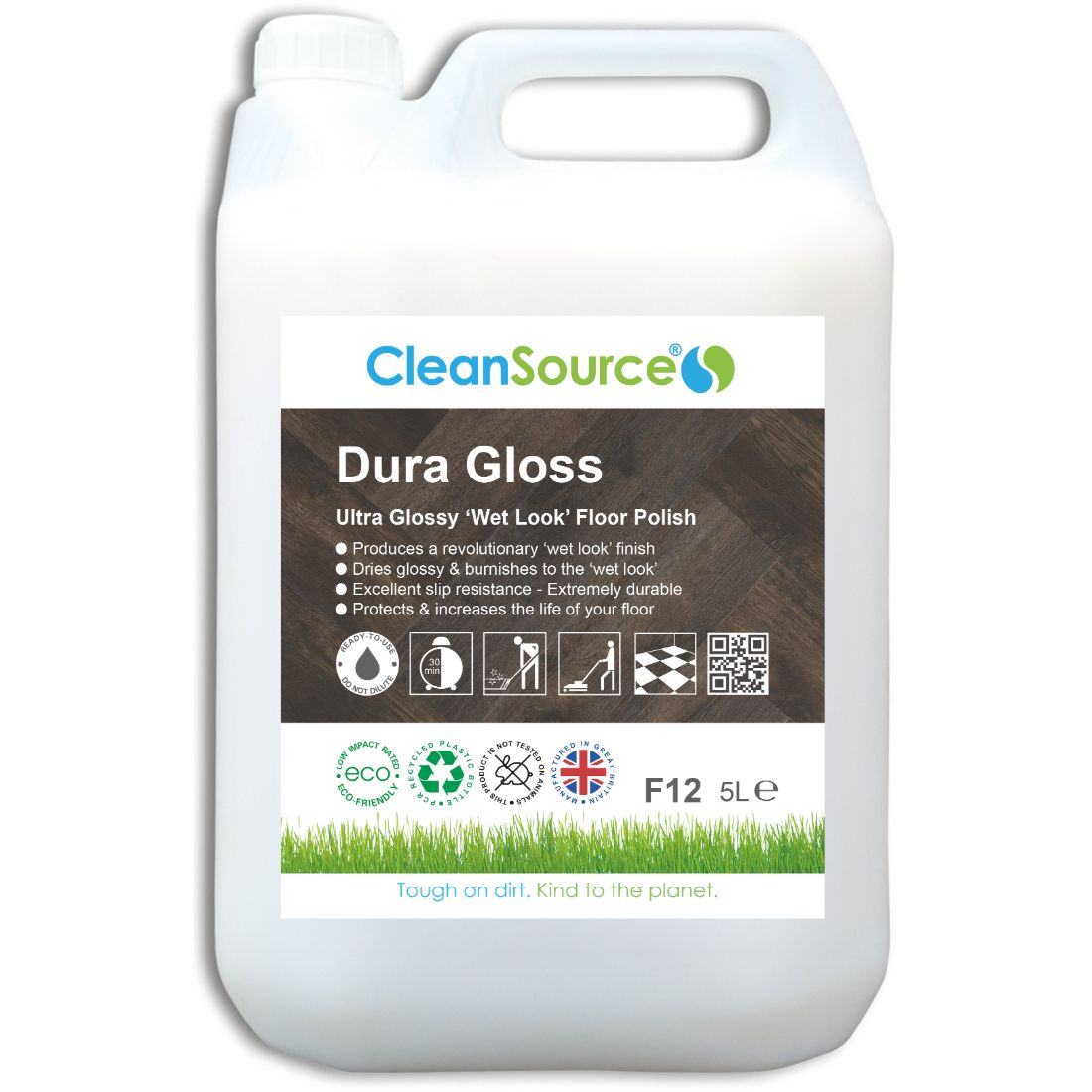 Dura-Gloss-5L.jpg CleanSource® Dura Gloss Ultra Glossy 'Wet look' Floor Polish 5L - Image 1
