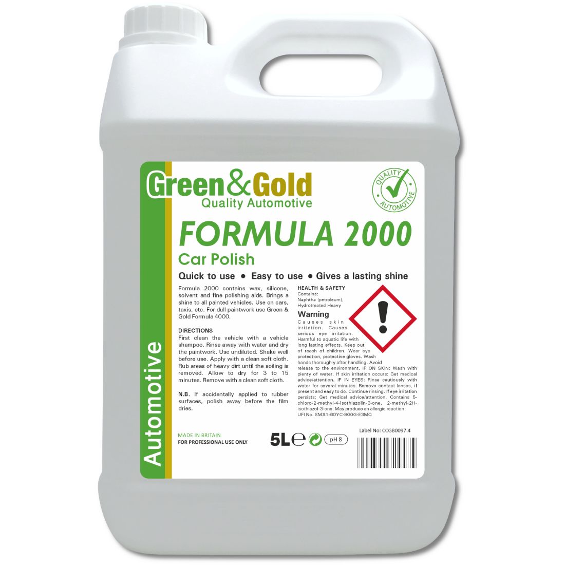 Formula-2000-5L.jpg FORMULA 2000 Superior Car Polish 5L - Image 1
