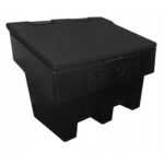 enviropal® 100L (3.5 CU.FT) Grit Bin - Black Base/Black Lid