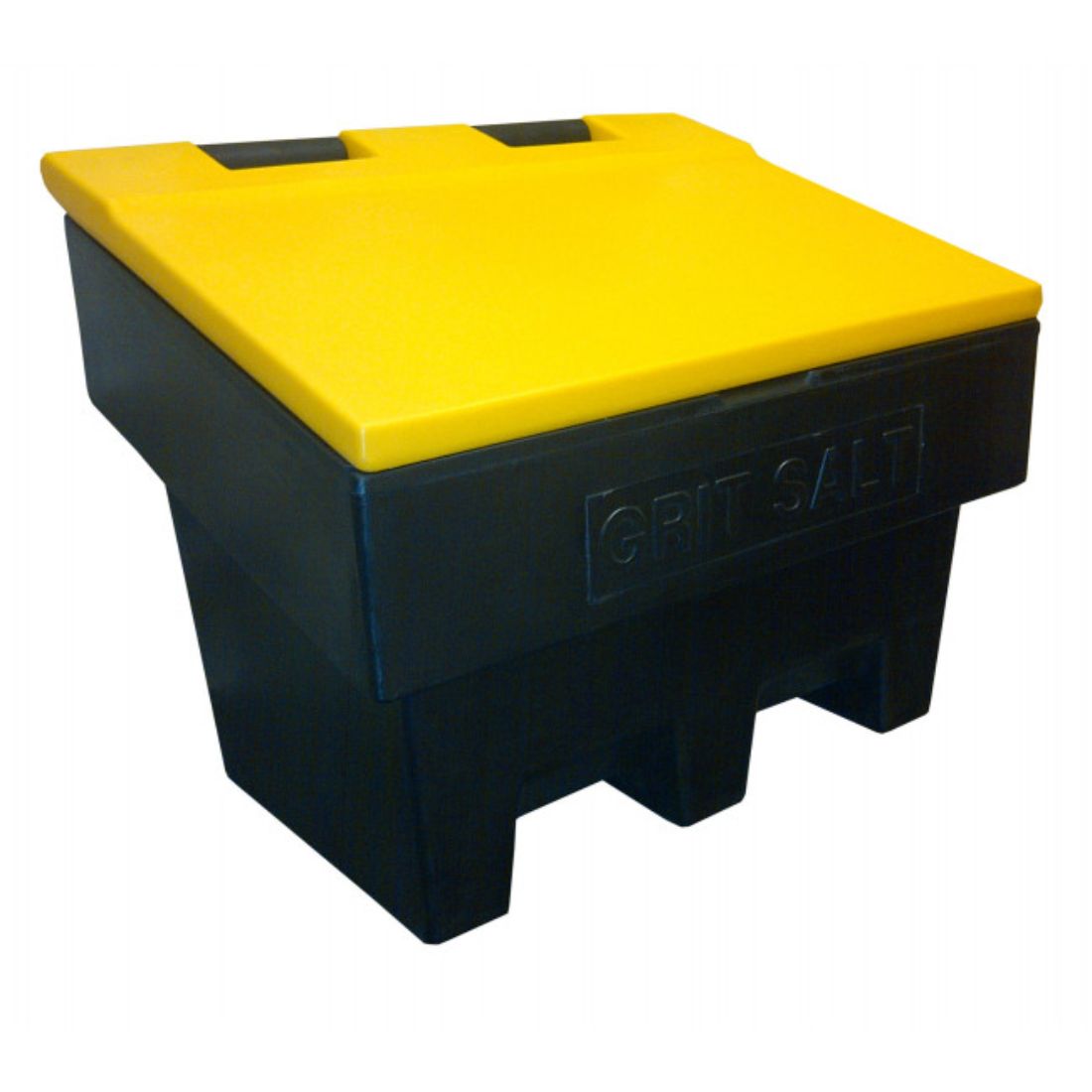 GB100-B-Y.jpg enviropalĀ® 100L (3.5 CU.FT) Grit Bin - Black Base/Yellow Lid - Image 1