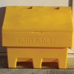 enviropalĀ® 100L (3.5 CU.FT) Grit Bin - Yellow Base/Yellow Lid - Image 2