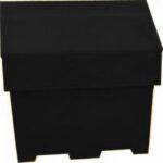 enviropal® 169L (6 CU.FT) Grit Bin - Black Base/Black Lid