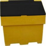 enviropal® 169L (6 CU.FT) Grit Bin - Yellow Base/Black Lid