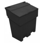 enviropal® 200L (7 CU.FT) Grit Bin - Black Base/Black Lid