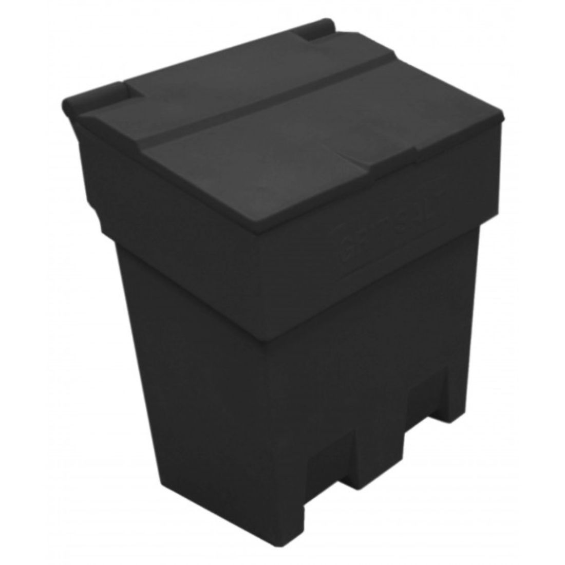 GB200-B-B.jpg enviropalĀ® 200L (7 CU.FT) Grit Bin - Black Base/Black Lid - Image 1