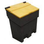 enviropal® 200L (7 CU.FT) Grit Bin - Black Base/Yellow Lid