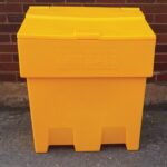 enviropal® 200L (7 CU.FT) Grit Bin - Yellow Base/Yellow Lid - Image 2