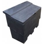 enviropal® 340L (12 CU.FT) Grit Bin - Black Base/Black Lid
